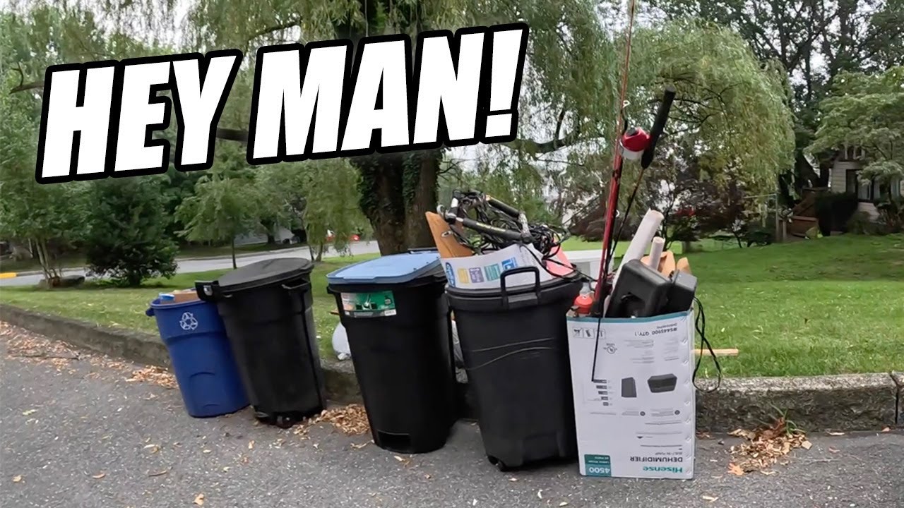 HOMEOWNER SAW ME TAKING STUFF! - Trash Picking Ep. 1122