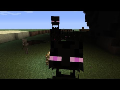 i met an enderman and he started eating me