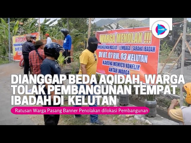 Dianggap Beda Aqidah, Ratusan Warga Tolak Pembangunan Tempat Ibadah di Kelutan Trenggalek - bioztv class=