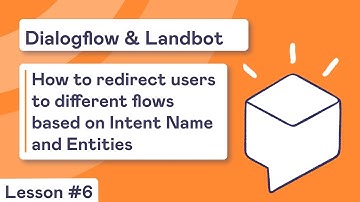 How to redirect users based on Intent Name and Entities | Lesson #6 | Dialogflow & Landbot