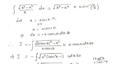 Integration by trigonometric substitutions||Integral Calculus||Problem-2