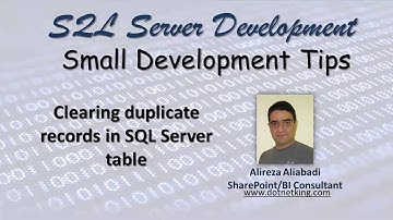 How to delete duplicate records from SQL Server