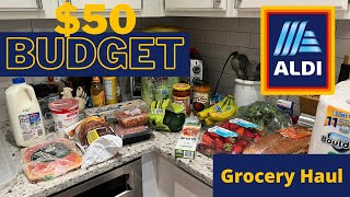 $50 Aldi Haul | Weekly Grocery Haul & Meal Plan