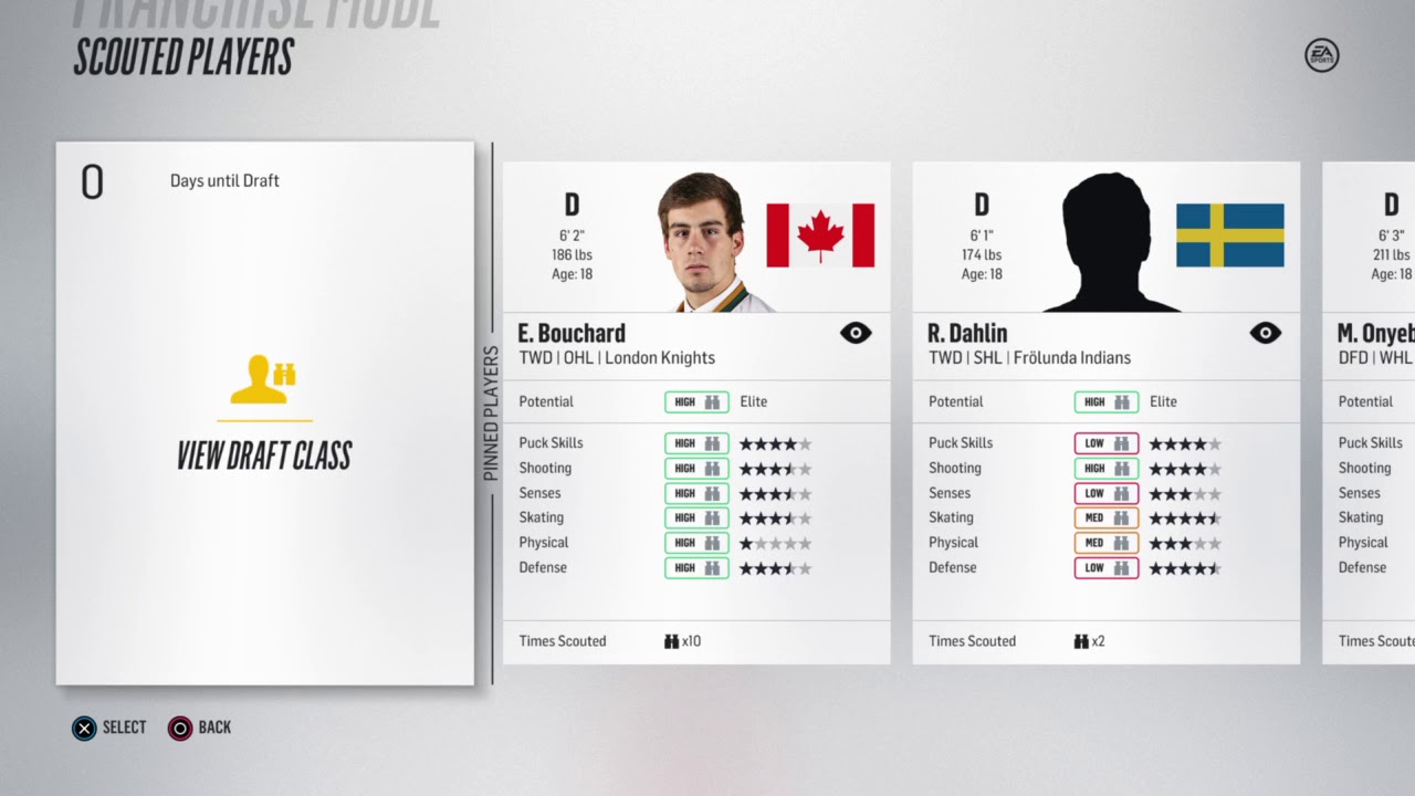 NHL 18 Franchise Mode | EP 3 | The Draft/4 1st Round Picks!!