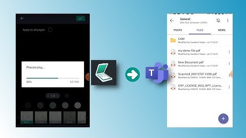 Uploading Documents from Simple Scanner to Microsoft Teams