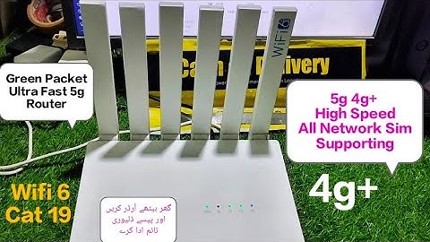 5g Green Packet D5h High Speed Router Wifi 6 Technology Cpe Cat 19