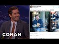 Jake Gyllenhaal Reacts To @JakeActivities  - CONAN on TBS