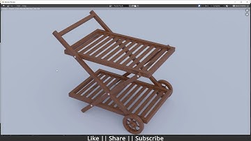 wooden cart Modeling in Blender 3.0
