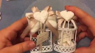 Tutorial Bomboniere Matrimonio Gabbiette Shabby Chic Con Portaconfetti A Farfalla Youtube