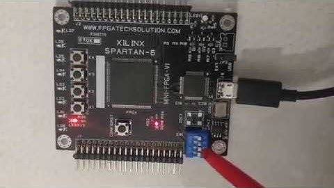 BCD Incrementer  program on ISE Design , burned in XILINX SPARTAN 6 FPGA ,Datasheet in description