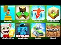 Talking Tom Gold Run,Shortcut Run,Survivalcraft 2,Parkour Race,World Craft Building,Minecraft