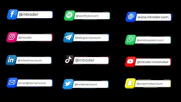 Code: AE280 | Social Media Lower Third Animation for Professional Videos