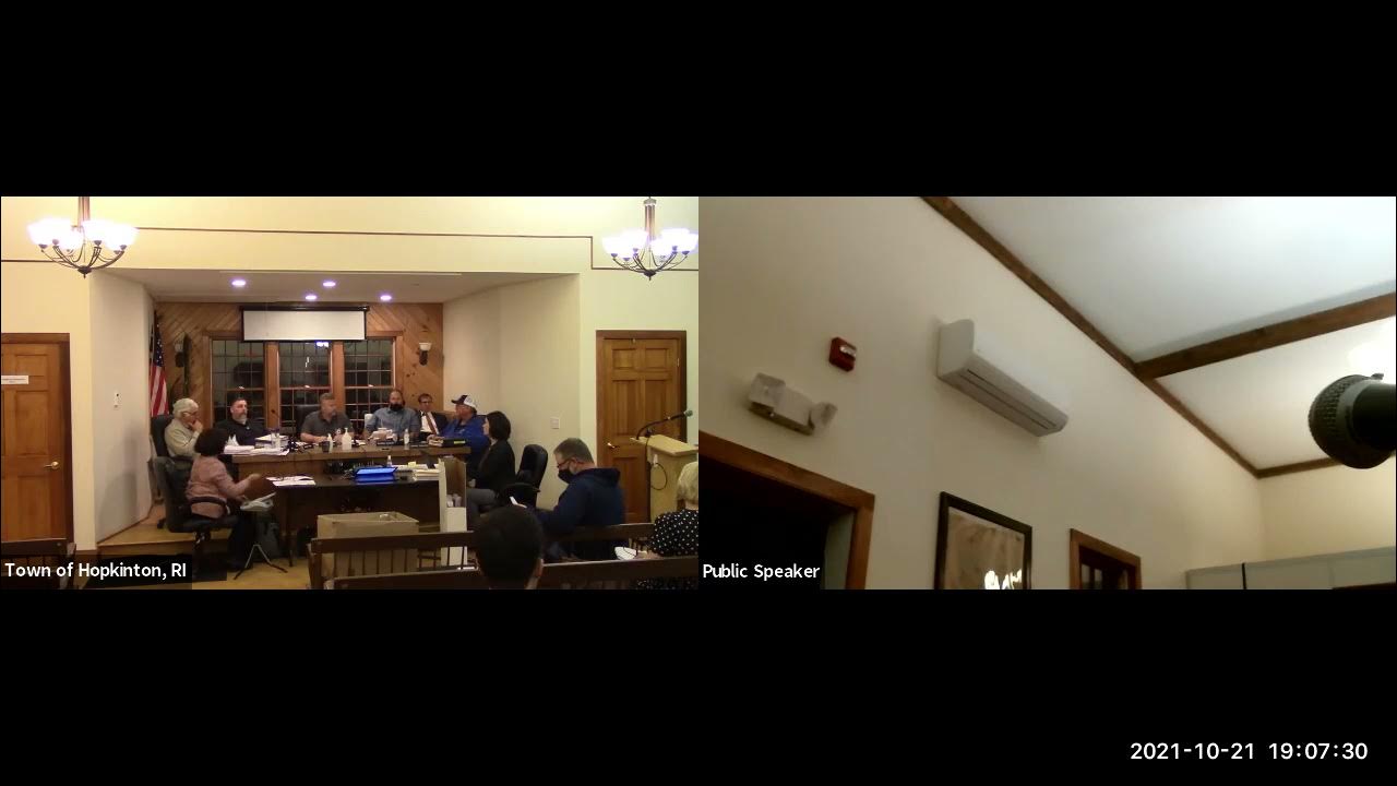 Town of Hopkinton Zoning Board 10/21/2021 YouTube