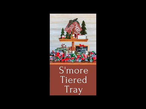 How to Decorate a S&#039;more Tiered Tray #short
