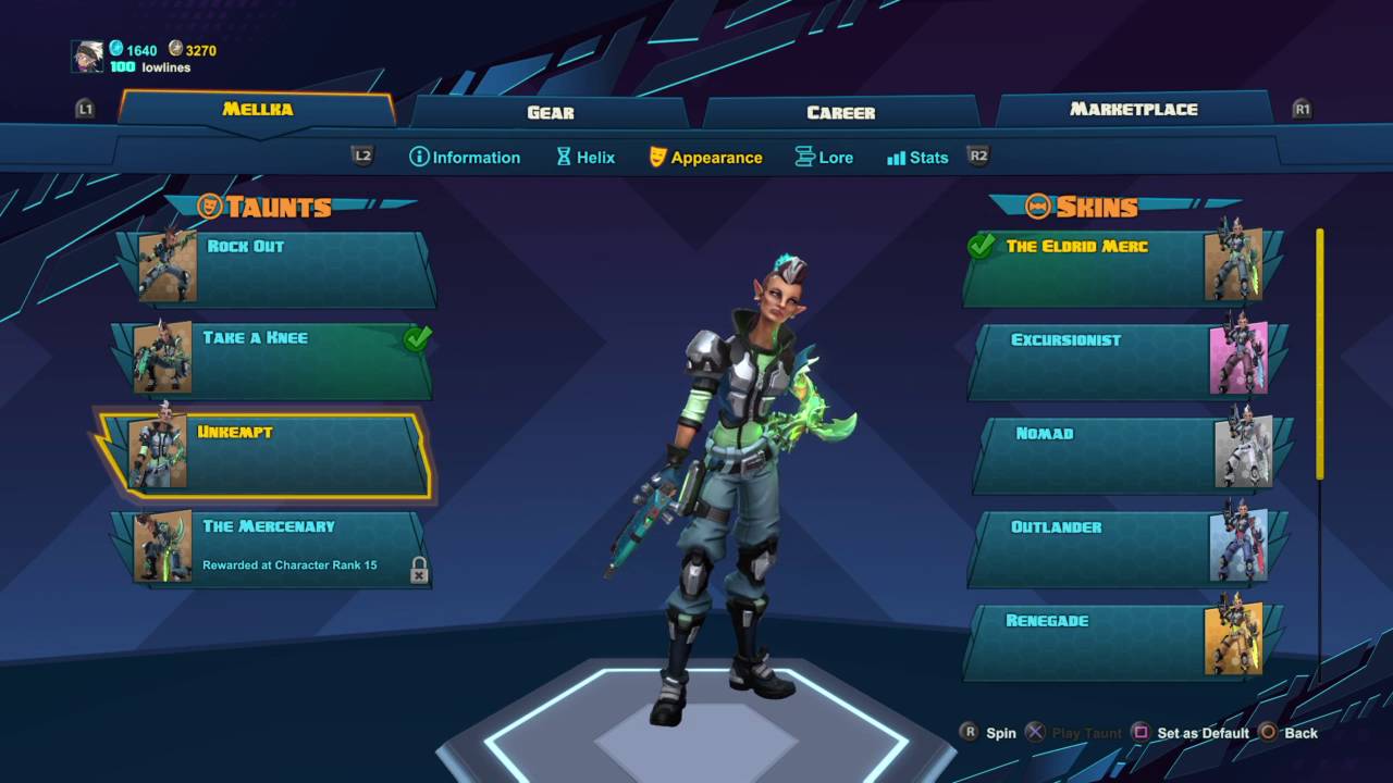 Mellka: "Unkempt" Taunt