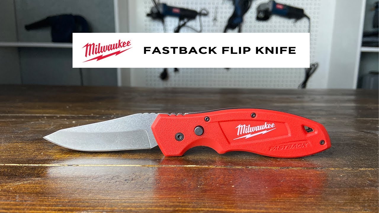 Milwaukee Fastback Flip Knife In Action