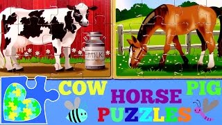 OLD MCDONALD'S Cow, Pig, and Horse Jigsaw Puzzle! Rompecabezas de Puzzle screenshot 3