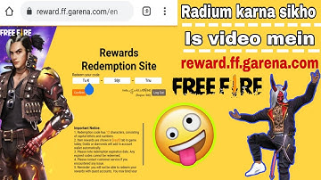 reward.ff.garena.com | website review | full detail website | free fire Garena | redeem code |
