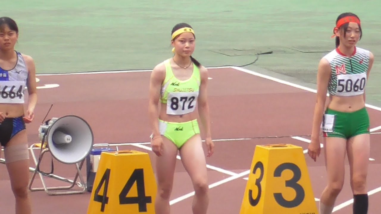 準決勝/決勝  女子100m  岡山高校総体陸上2025