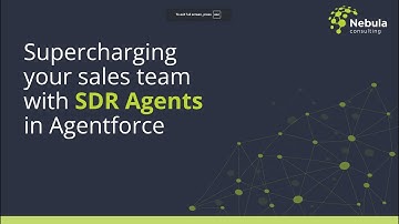 Supercharging your sales team with SDR Agents in Agentforce