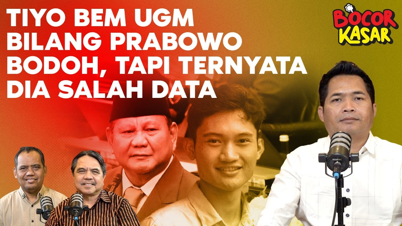 TIYO BEM UGM BILANG PRABOWO BODOH, TAPI TERNYATA DIA SALAH DATA I Bocor Kasar