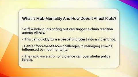 What Is Mob Mentality And How Does It Affect Riots? - Law Enforcement Insider