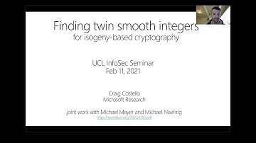 Finding twin smooth integers for isogeny-based cryptography - Craig Costello