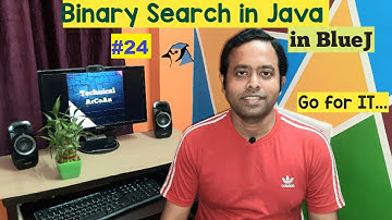 Binary Search in Java using BlueJ | BlueJ IDE | ICSE  IX & X | Java Programming | Binary Search
