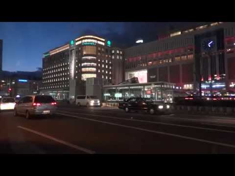 Sapporo Station at dusk