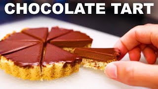 Chocolate coconut tart (accidentally vegan)