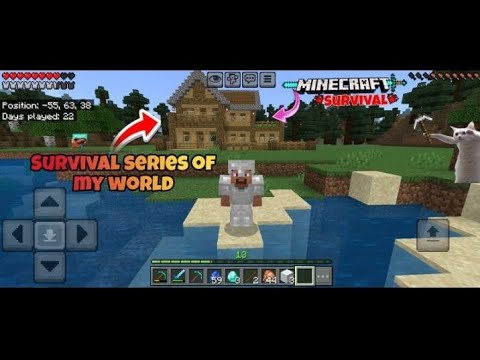 Survival series of my world part 1 Minecraft MCPE in 1.21.70 - YouTube