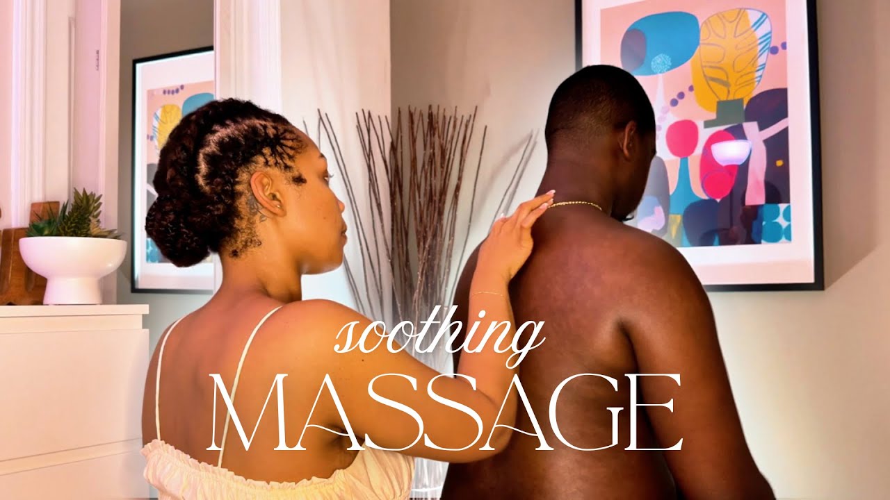 PARTNER MASSAGE IN CHAIR | RELAXATION ROUTINE WITH MEDITATION MUSIC AND ASMR