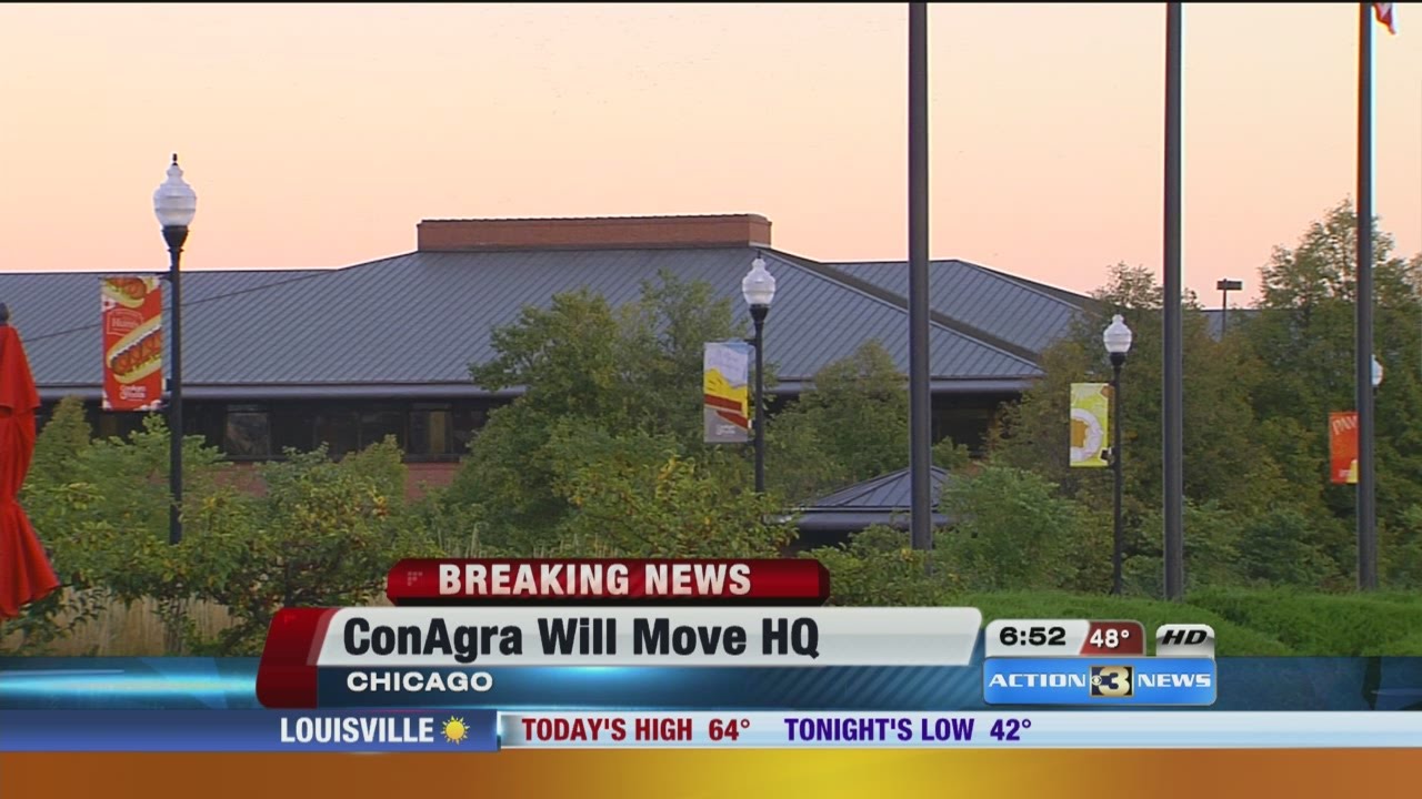 ConAgra moving headquarters to Chicago, cutting 1,500 jobs