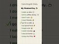 My Weekend Day | Calm English Daily
