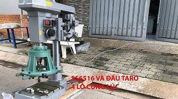 Máy taro tự động SS6516 M16 kết hợp đầu ta rô 4 mũi cùng lúc