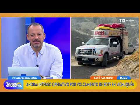 Operativo de rescate por volcamiento de embarcación en Vichuquén