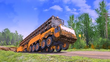 REAL DANGER Driving Logging Trucks Across Deadly Rivers