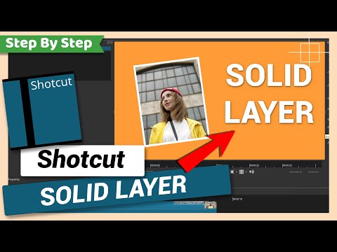 How to Add Solid Layer | Solid Background Color Layer | Shotcut Tutorial