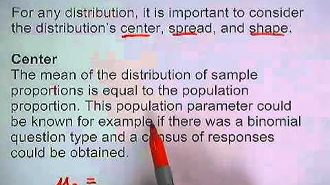 6 1 6 Distribution of Sample Proportions