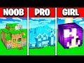 NOOB Vs PRO Vs GIRLFRIEND Minecraft Build Challenge (For $1000!)