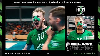 🎙️OHLASY | Dominik Solák hodnotí vítězné utkání v Plzni! (Ve finálové sérii vedeme 2:1)