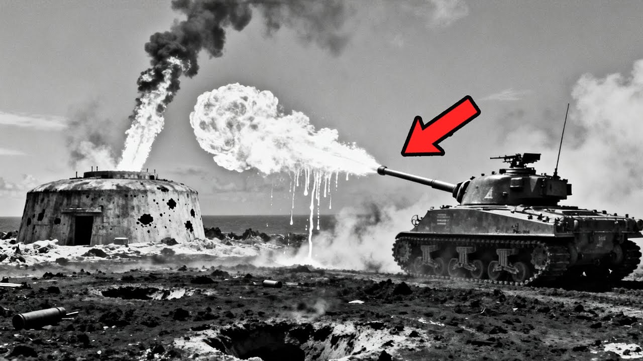硫磺島戰役中，美軍火焰噴射坦克讓日軍陷入絕望