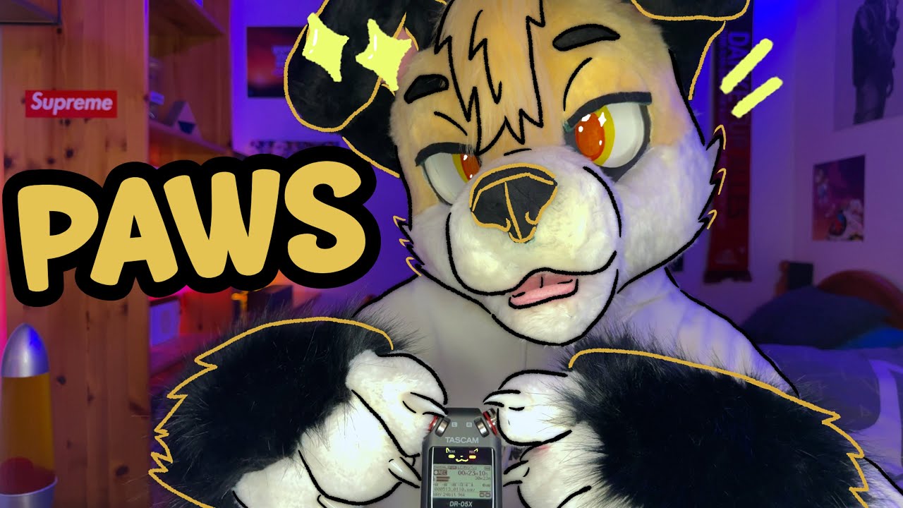 [Furry ASMR] Simple Paw brushing