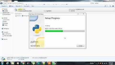 How to download and install python shell 3.6