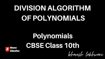 #21 Division Algorithm of Polynomials - Polynomials | Maths | Chapter 2 | Class 10 CBSE