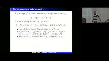 Moduli of p divisible groups - Lecture 3 (Ehud De Shalit)