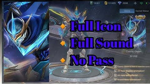 Gusion Cosmic Gleam Full Sound Icon And Effects | No Password