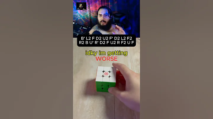 daily rubiks cube solve | why am I getting WORSE? #rubikscube#speed #cube#cubing#cuber#puzzle#fyp#4u