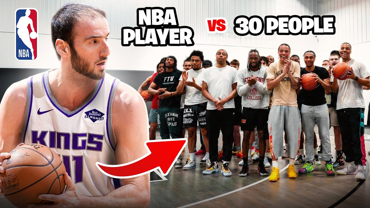 NBA Player vs 30 Hoopers For $5,000… (Kosta Koufos)