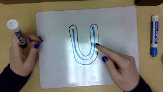 HOW TO DRAW A BUBBLE LETTER U